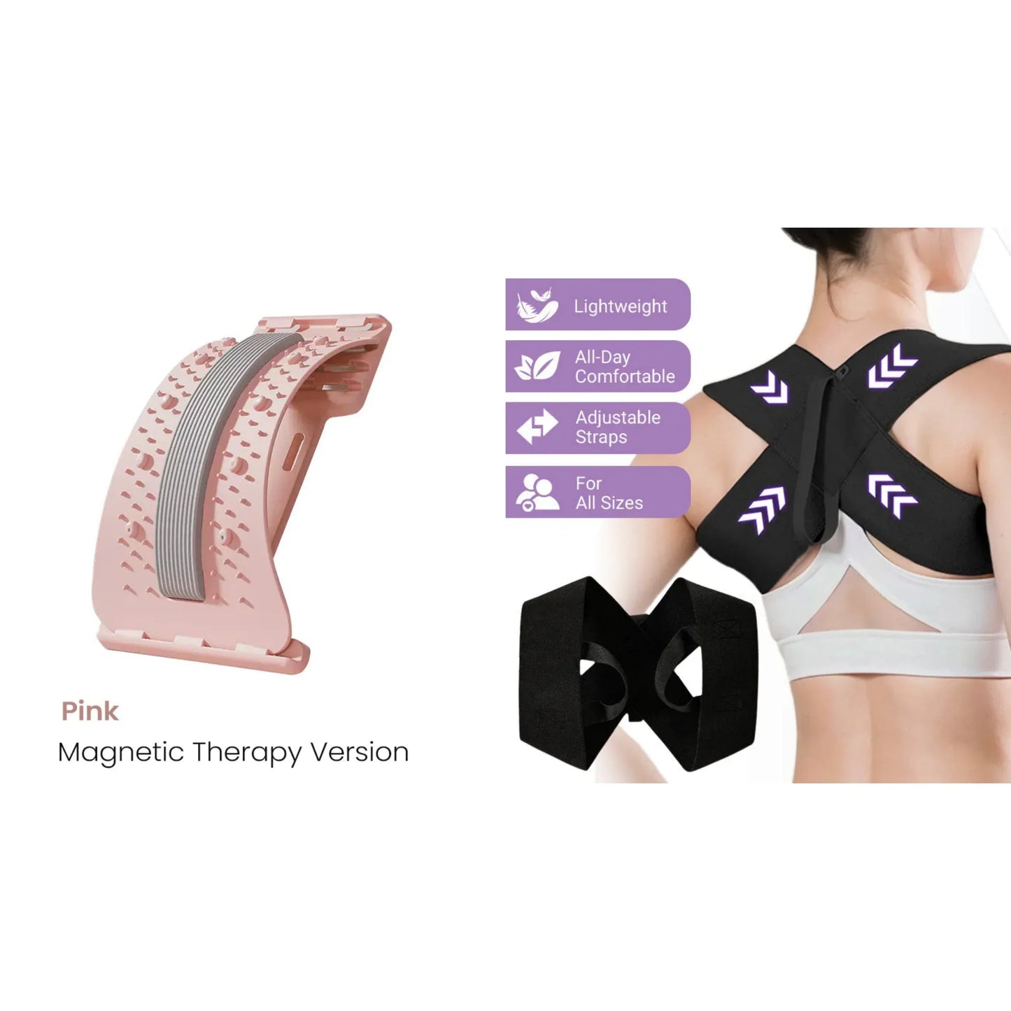 π₯ Magnetic Lumbar Stretcher β Acupressure Massage, Portable Design & Relieves Back Pain π§ββοΈβ¨