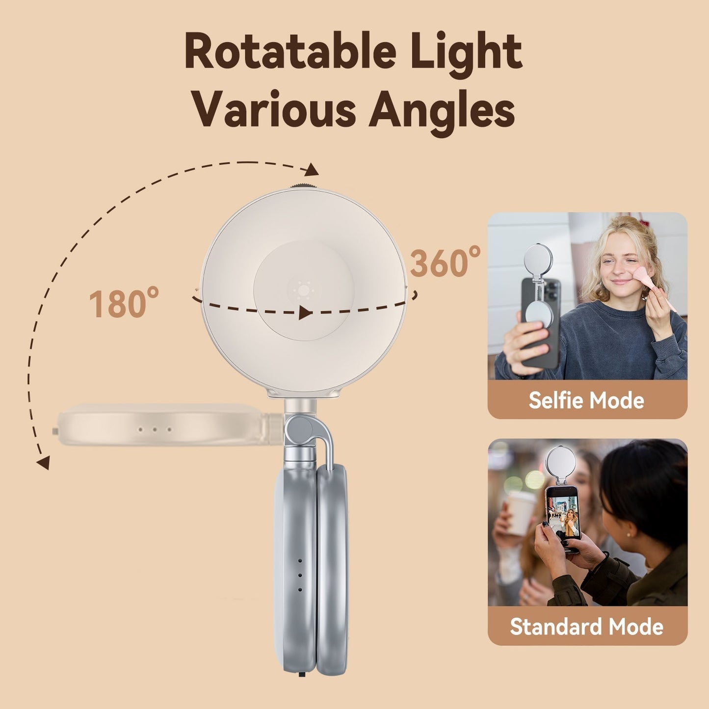 Telesin C03 Magnetic Selfie Ring Light