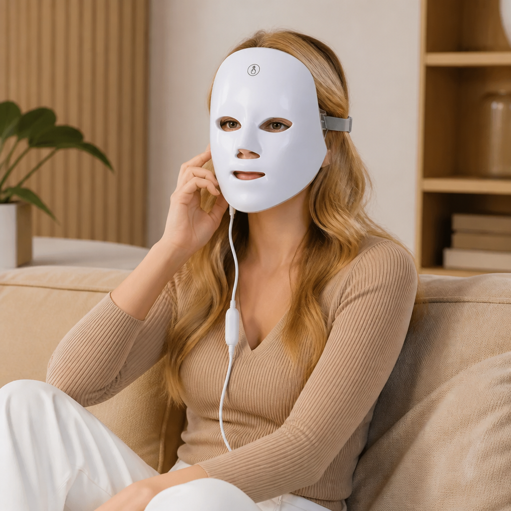 LED Face Mask – Professional Light Therapy for Skin Rejuvenation at Home