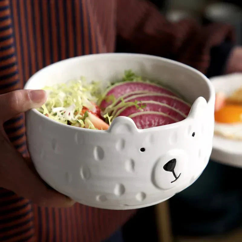Polar Bear Bowl and Mug Set – Cute Ceramic Tableware