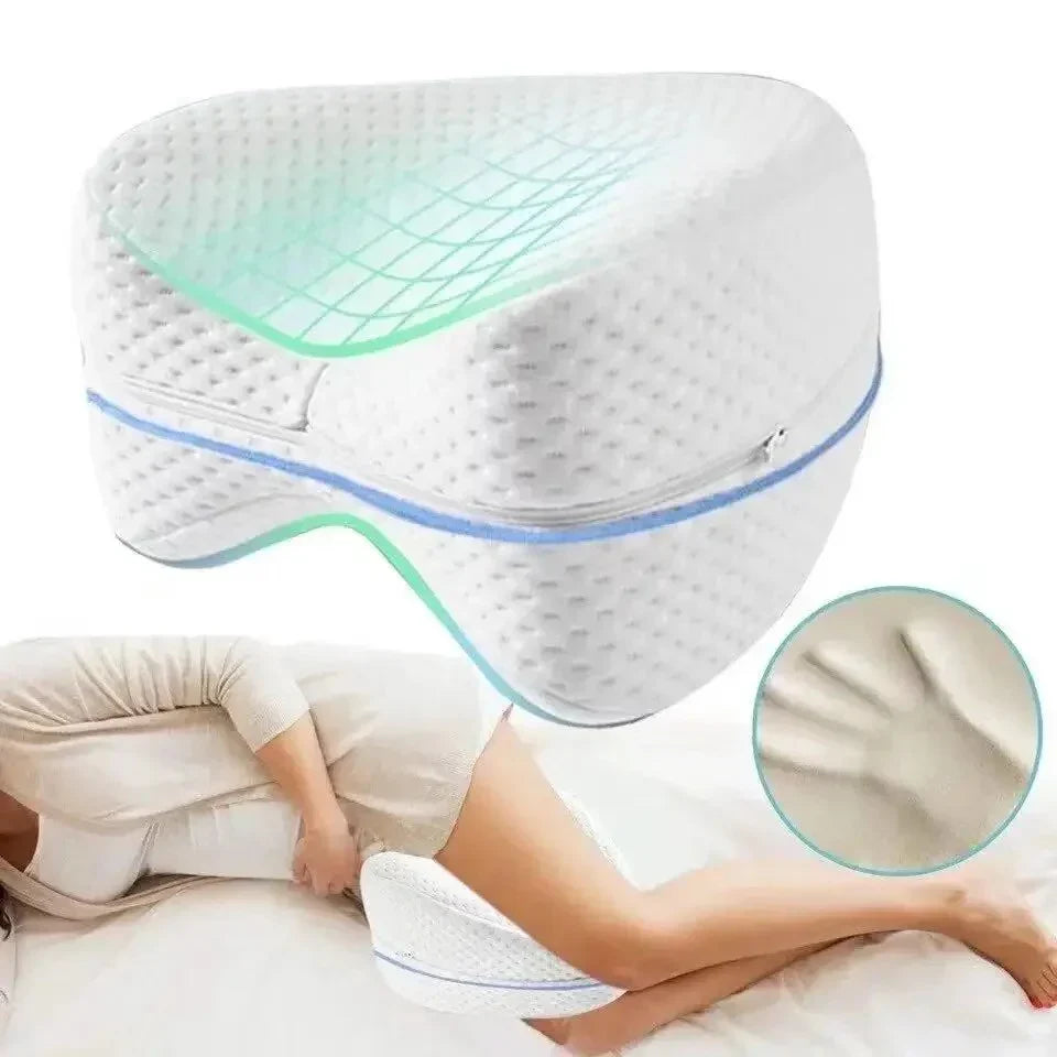 Ergonomic Knee Cushion for Side Sleepers – Orthopaedic Leg Support Pillow with Memory Foam for Comfortable Sleep