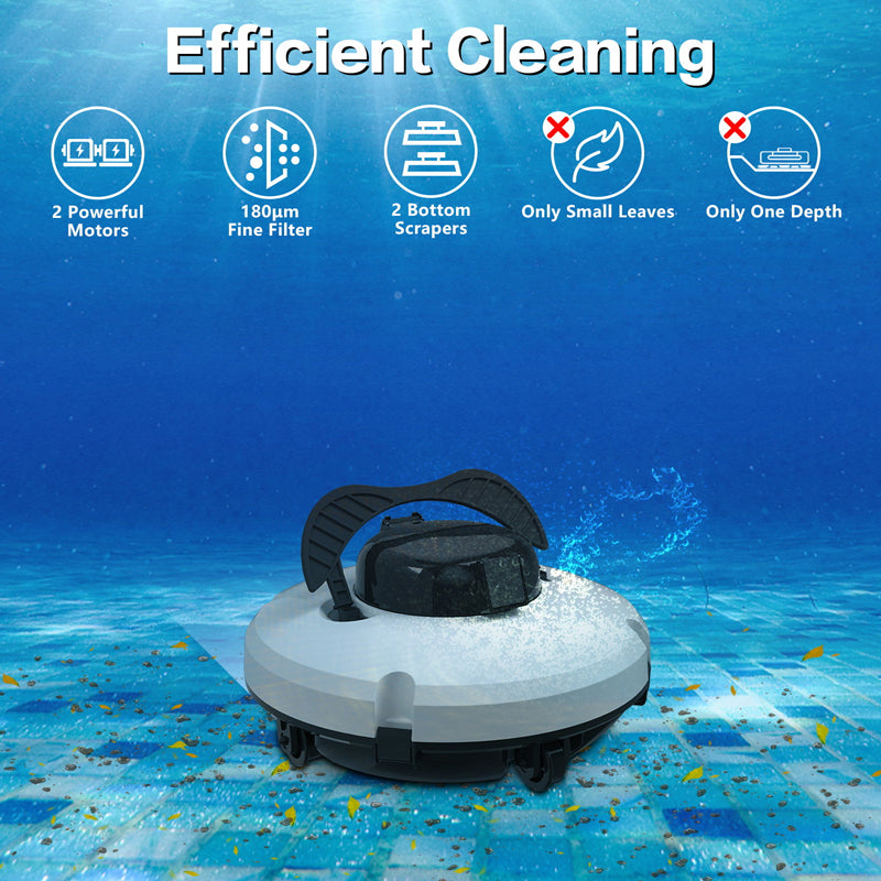 🤖50% OFF🌊 Pool Cleaning Robot | Cordless · Powerful Suction · Smart Navigation · One-Touch Start · Easy-to-Remove Filter Basket