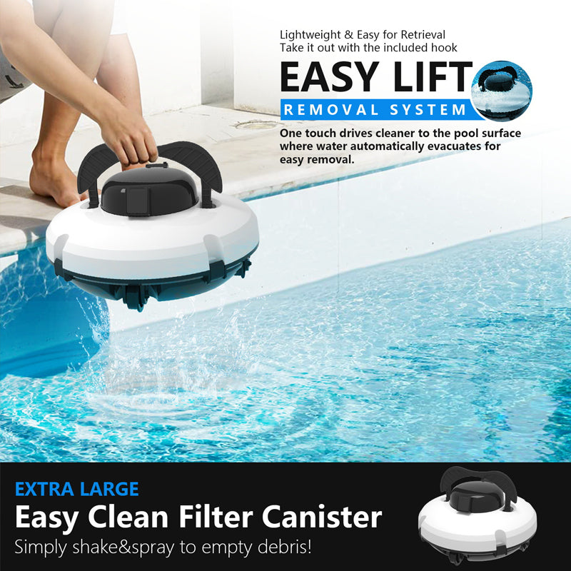🤖50% OFF🌊 Pool Cleaning Robot | Cordless · Powerful Suction · Smart Navigation · One-Touch Start · Easy-to-Remove Filter Basket